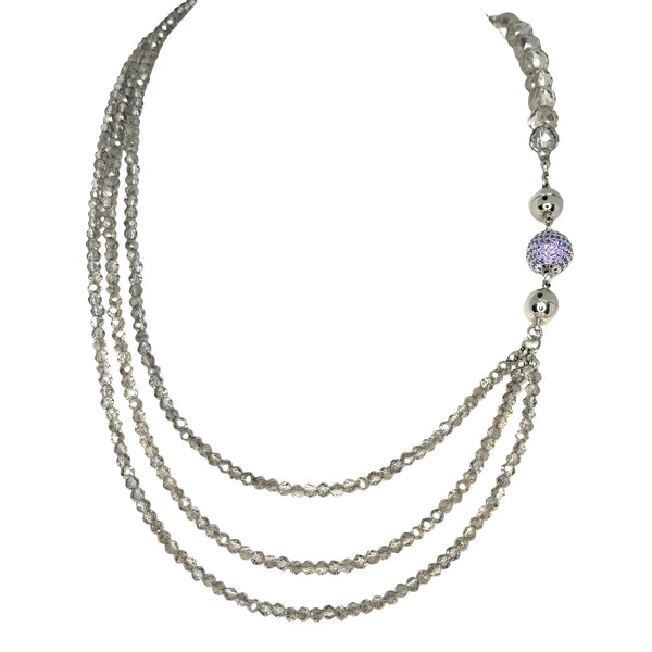 Pendant -  Birthstone Pavé - FEBRUARY Maria Nicola