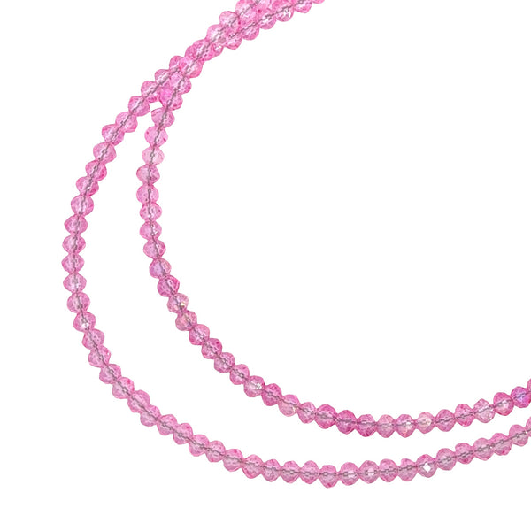 Medium Strand Necklace - Candy Pink Crystal