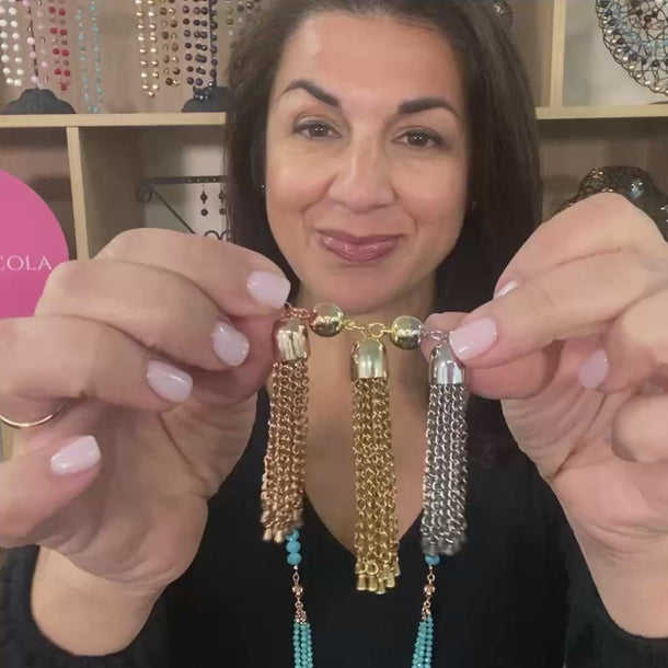 Chain Tassels - 10 Way Necklace™ - Maria Nicola