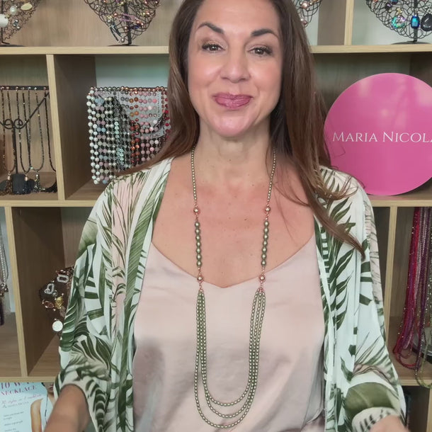 Shell Pearl - Olive Collection — 10 Way Necklace range