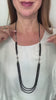 Maria styling the 10 Way Necklace in different looks