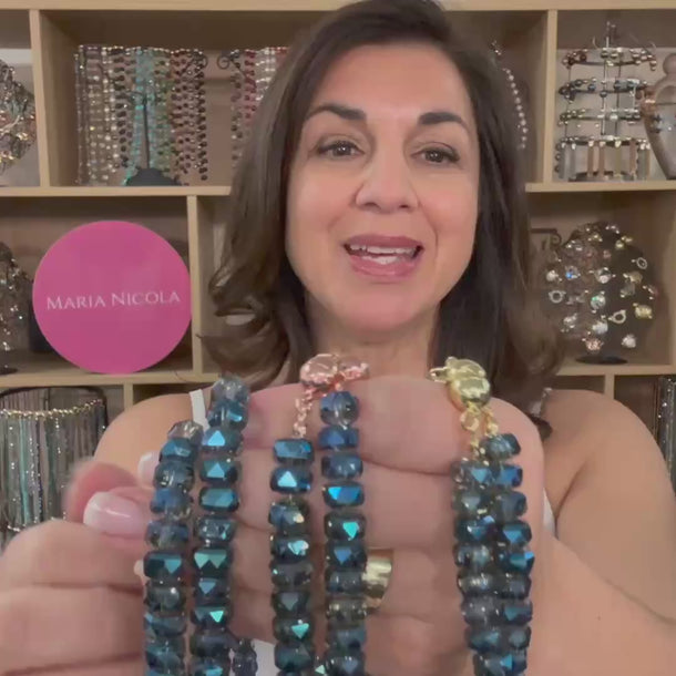 10 Way Necklace™ Blue Shade Crystal