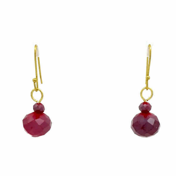 Short Earrings - Raspberry Crystal Maria Nicola