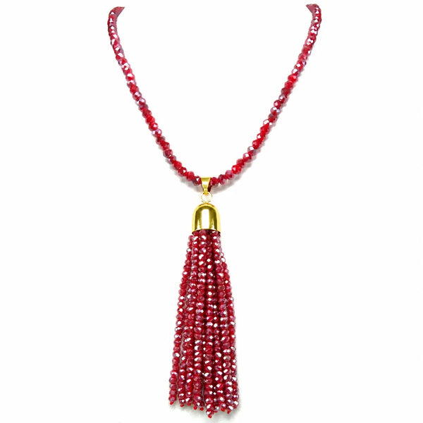 Tassel - Raspberry Crystal Seriously Romantic