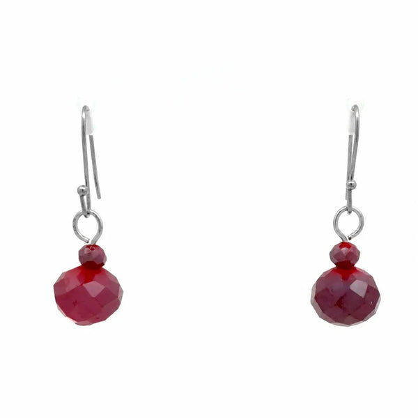Short Earrings - Raspberry Crystal Maria Nicola