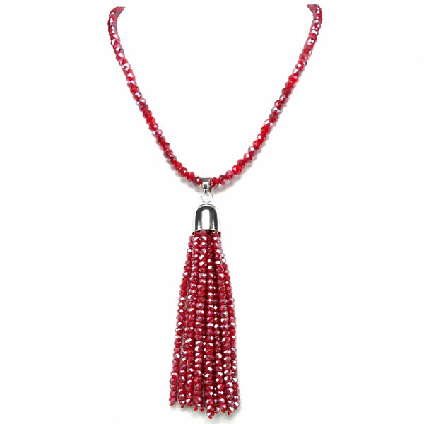 Tassel - Raspberry Crystal Seriously Romantic