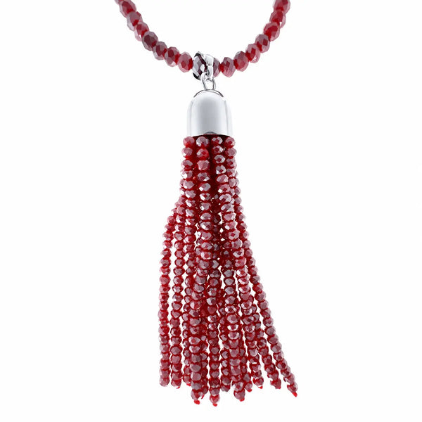 Tassel - Raspberry Crystal Seriously Romantic