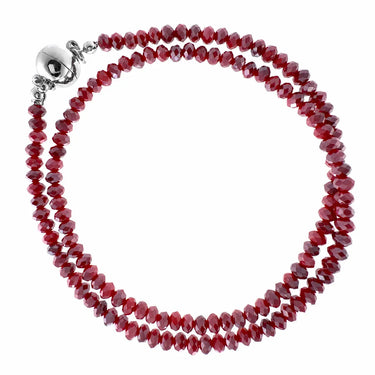 MEDIUM STRAND NECKLACE - Raspberry Crystal Seriously Romantic