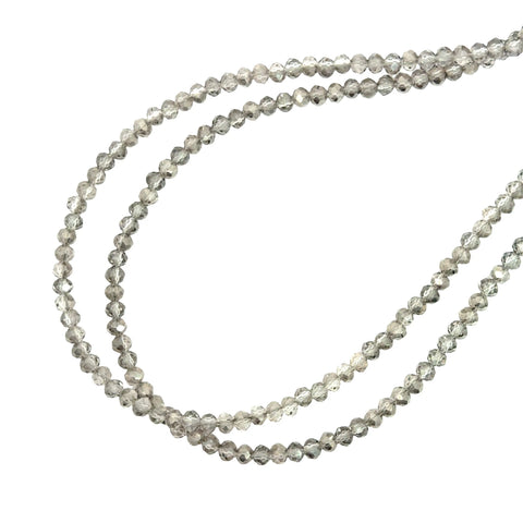 Medium Strand Necklace - Platinum Crystal