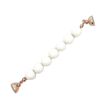 Connector - White Faceted Agate - LAST CHANCE 20% OFF!