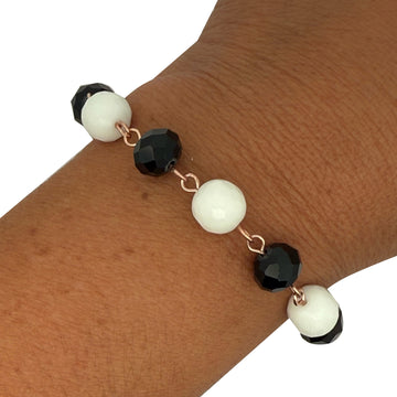 LONGER Link Bracelet  - Black and White