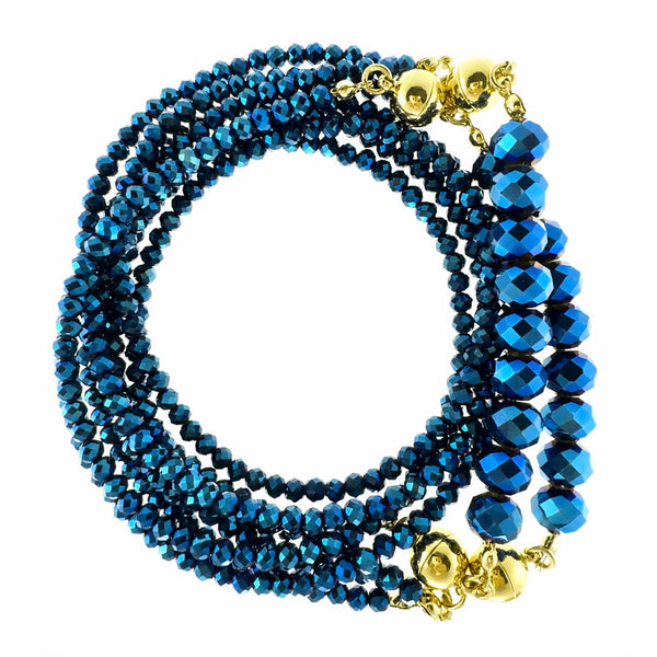 10 Way Necklace - Sapphire Crystal Seriously Romantic