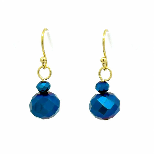 Short Earrings - Sapphire Crystal Maria Nicola