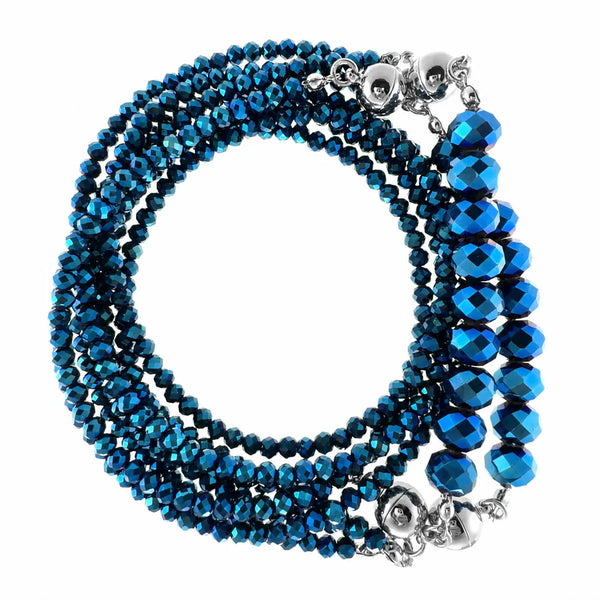 10 Way Necklace - Sapphire Crystal Seriously Romantic