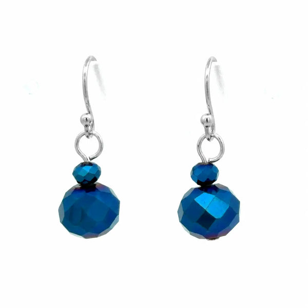 Short Earrings - Sapphire Crystal Maria Nicola