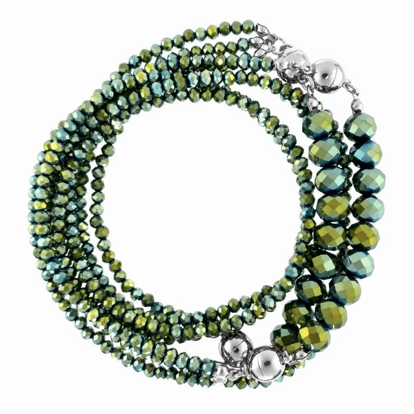 10 Way Necklace - Sea Green Crystal Seriously Romantic