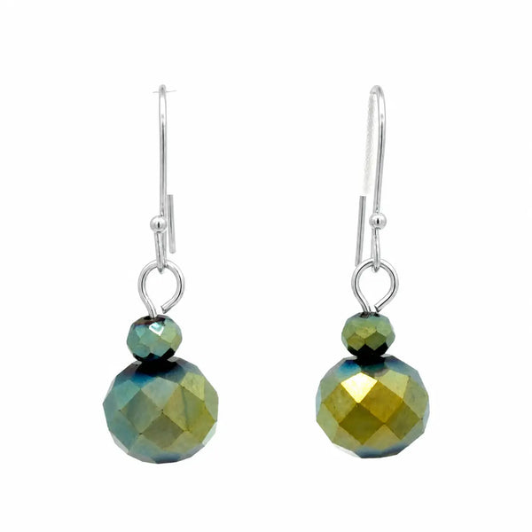 Short Earrings - Sea Green Crystal Maria Nicola