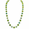 LONGER Link Necklace - Cracked Peridot and Green AB Seriously Romantic