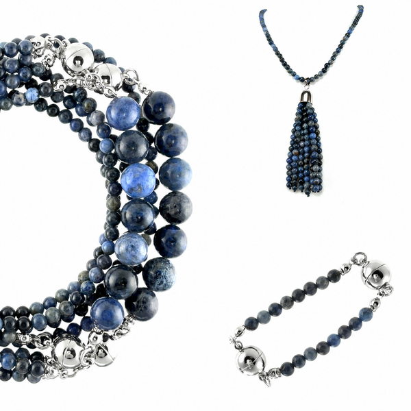 10 Way BUNDLE  - Sodalite (Includes 10 Way Necklace, Tassel & Mini Connectors) Seriously Romantic