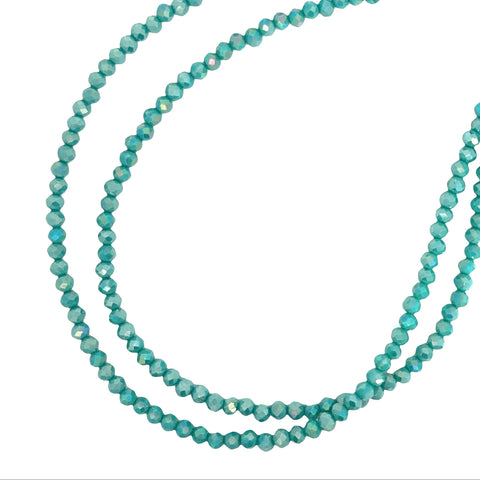 Medium Strand Necklace - Turquoise Crystal