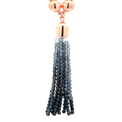 TASSEL PENDANT - OMBRE - BLACK