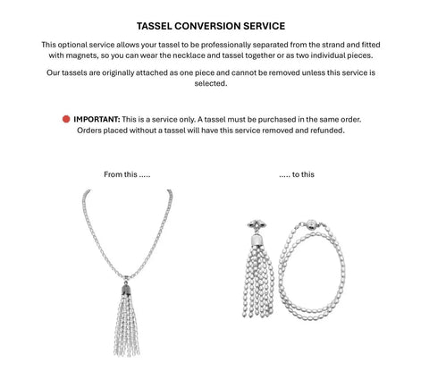 TASSEL CONVERSION SERVICE for AZURITE TASSEL