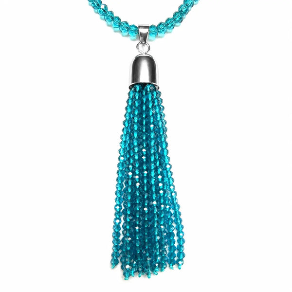 Tassel - Teal Crystal Seriously Romantic