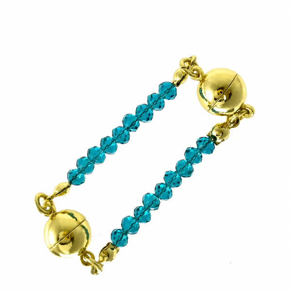 Mini Connectors - Teal Crystal Seriously Romantic