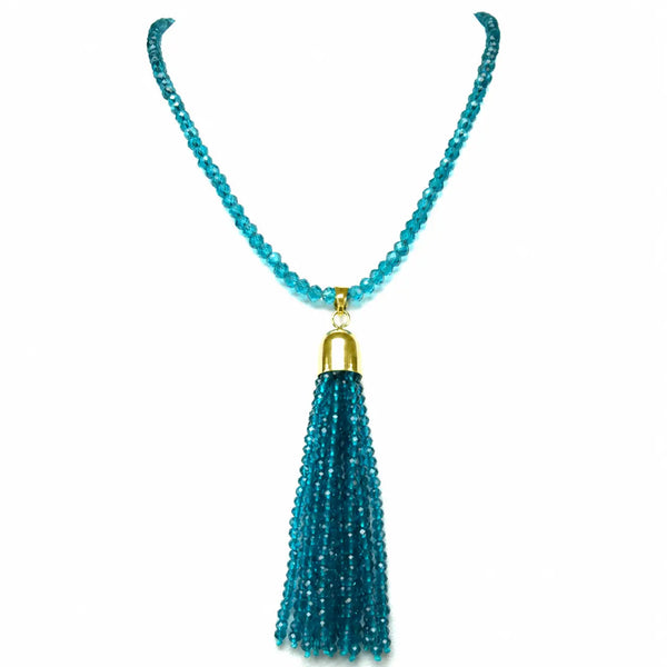 Tassel - Teal Crystal Seriously Romantic
