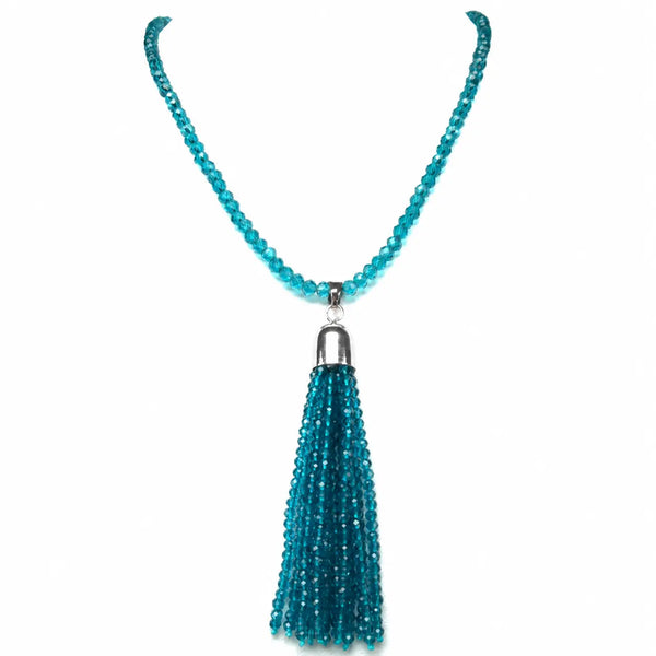 Tassel - Teal Crystal Seriously Romantic