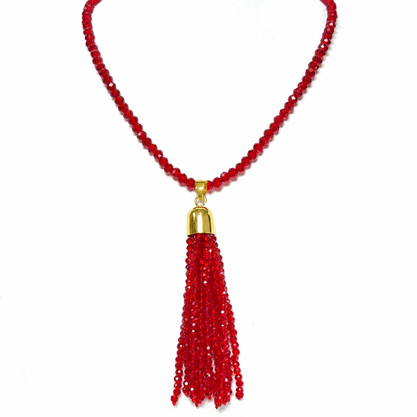 Tassel - Translucent Red Crystal Seriously Romantic