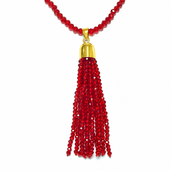 Tassel - Translucent Red Crystal Seriously Romantic