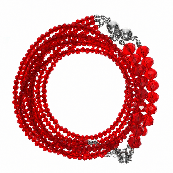 10 WAY NECKLACE™ - Translucent Red Crystal Seriously Romantic