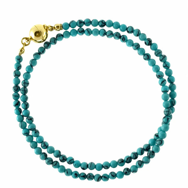 Medium Strand Necklace - Turquoise HOWLITE Seriously Romantic