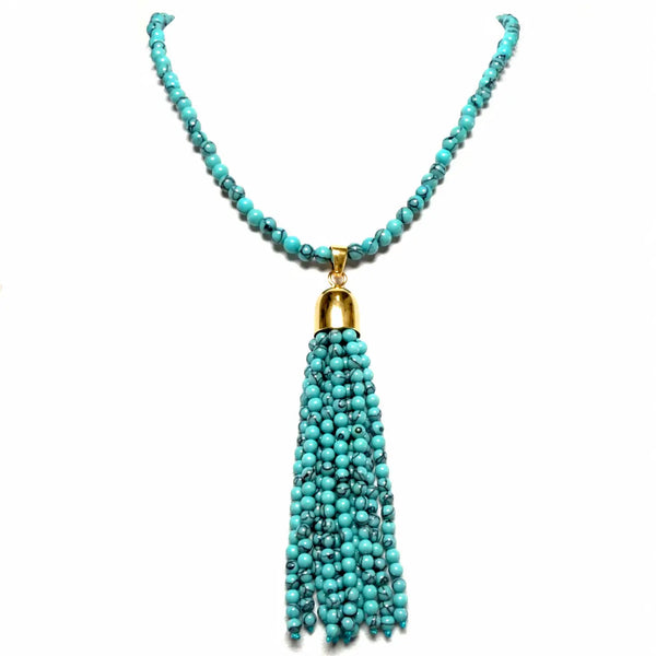 Tassel -  Turquoise HOWLITE Seriously Romantic