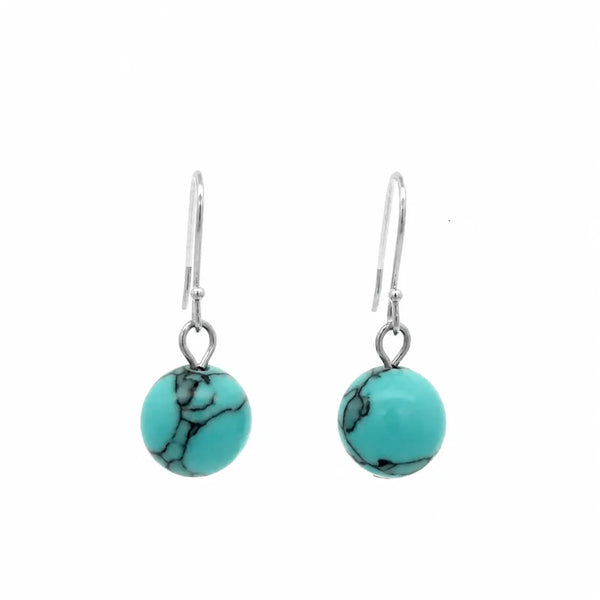 Short Earrings - Turquoise HOWLITE Maria Nicola