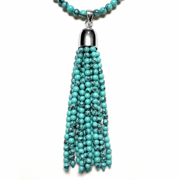 Tassel -  Turquoise HOWLITE Seriously Romantic