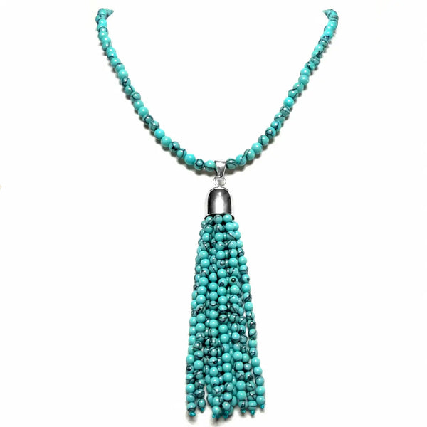 Tassel -  Turquoise HOWLITE Seriously Romantic