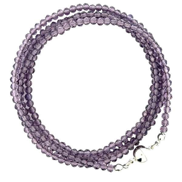 Long Strand Necklace - GRAPE Crystal Seriously Romantic