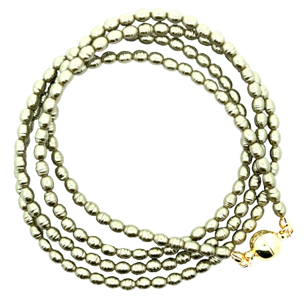 Long Strand Necklace - Shell Pearl -  OLIVE Maria Nicola