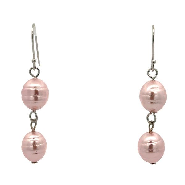 Earrings - Shell Pearl - PINK Maria Nicola