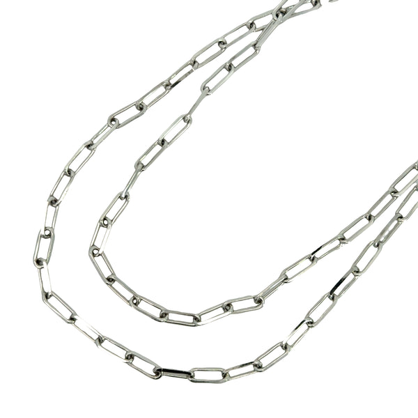 Medium Strand Necklace - Paperclip - Silver