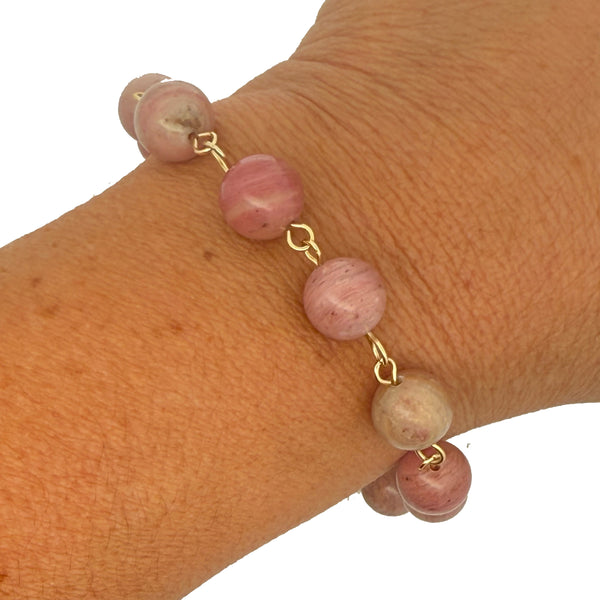 Bracelet Link - RHODOCHROSITE