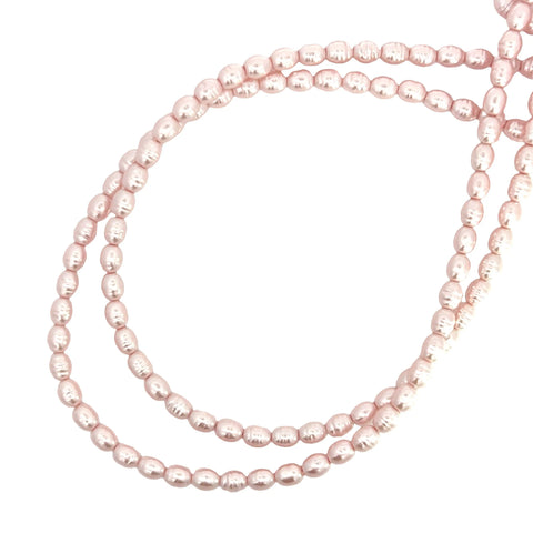 Medium Strand Necklace - Shell Pearl -  PINK