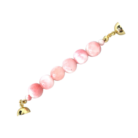 Connector - Pink Agate