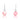 Short Earrings - Pink Agate Stone Seriously Romantic