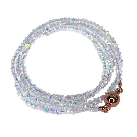Long Strand Necklace - AB Crystal