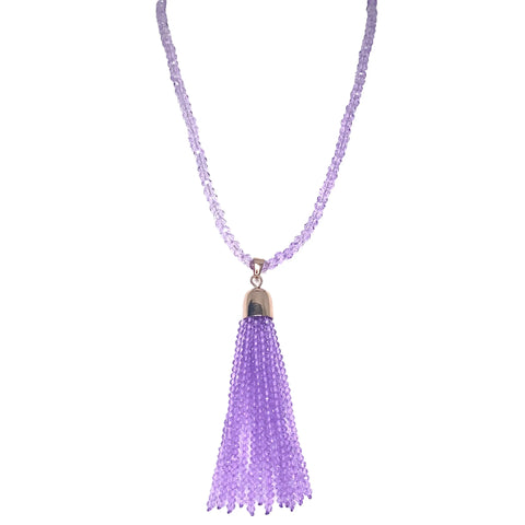 Tassel - Lilac Crystal - ON SALE 20% OFF!