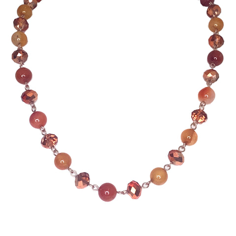 LONGER Link Necklace - Orange