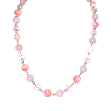 LONGER Link Necklace -  Pink